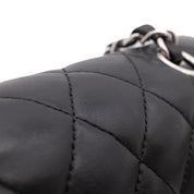Chanel Classic Timeless Double Flap Bag Medium Lammleder Schwarz PHW