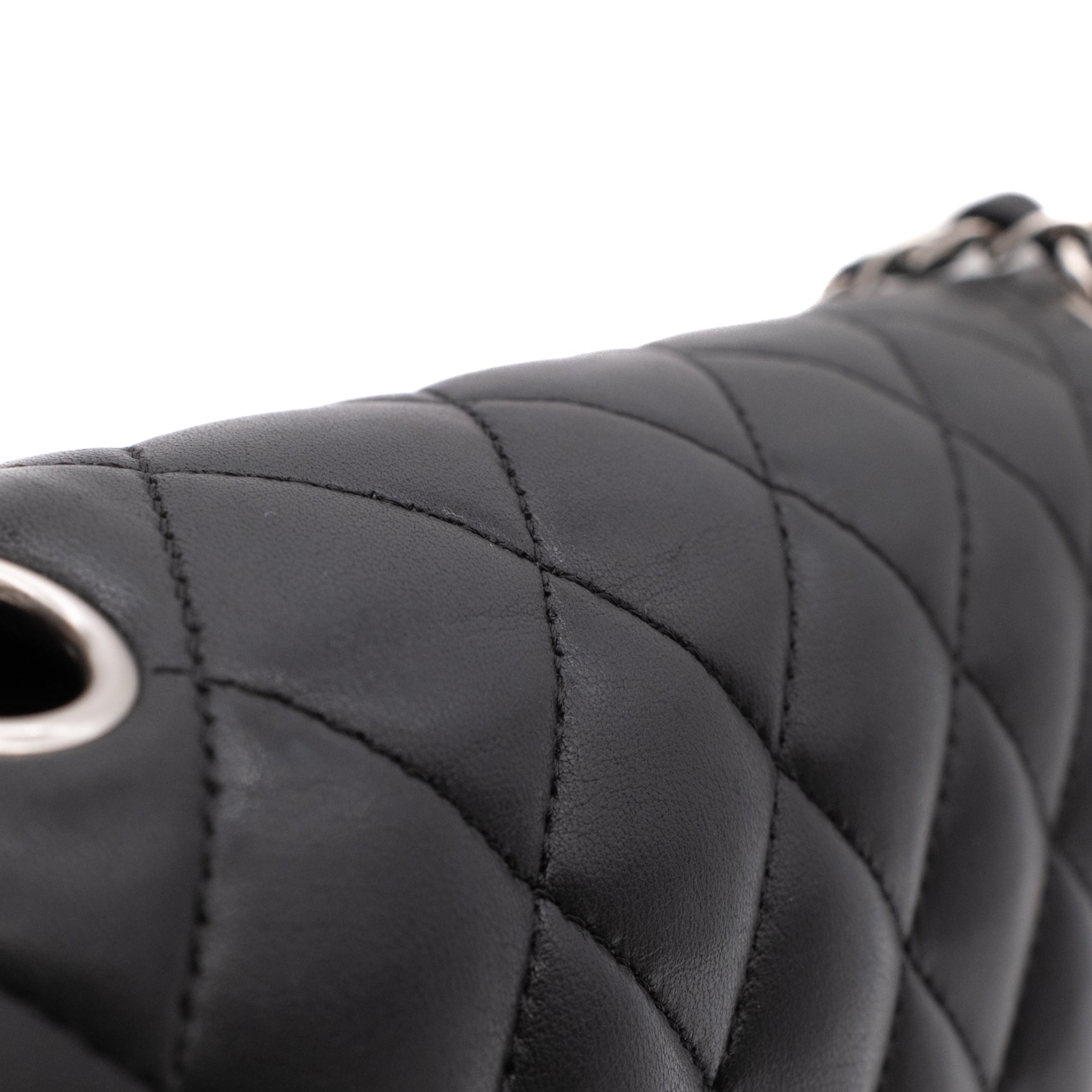Chanel Classic Timeless Double Flap Bag Medium Lammleder Schwarz PHW