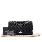 Chanel Classic Timeless Double Flap Bag Medium Lammleder Schwarz PHW
