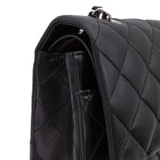 Chanel Classic Timeless Double Flap Bag Medium Lammleder Schwarz PHW