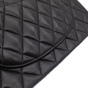 Chanel Classic Timeless Double Flap Bag Medium Lammleder Schwarz PHW
