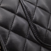 Chanel Classic Timeless Double Flap Bag Medium Lammleder Schwarz PHW