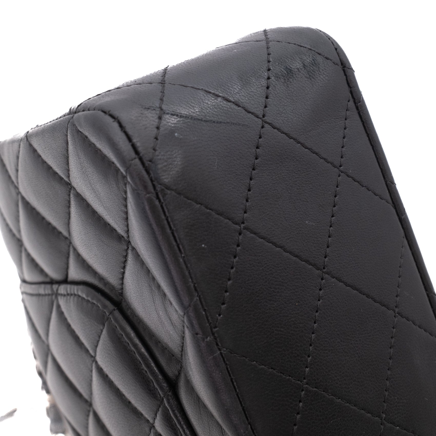 Chanel Classic Timeless Double Flap Bag Medium Lammleder Schwarz PHW