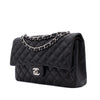 Chanel Classic Timeless Double Flap Bag Medium Lammleder Schwarz PHW