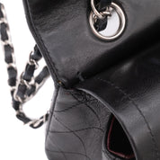 Chanel Classic Timeless Double Flap Bag Medium Lammleder Schwarz PHW