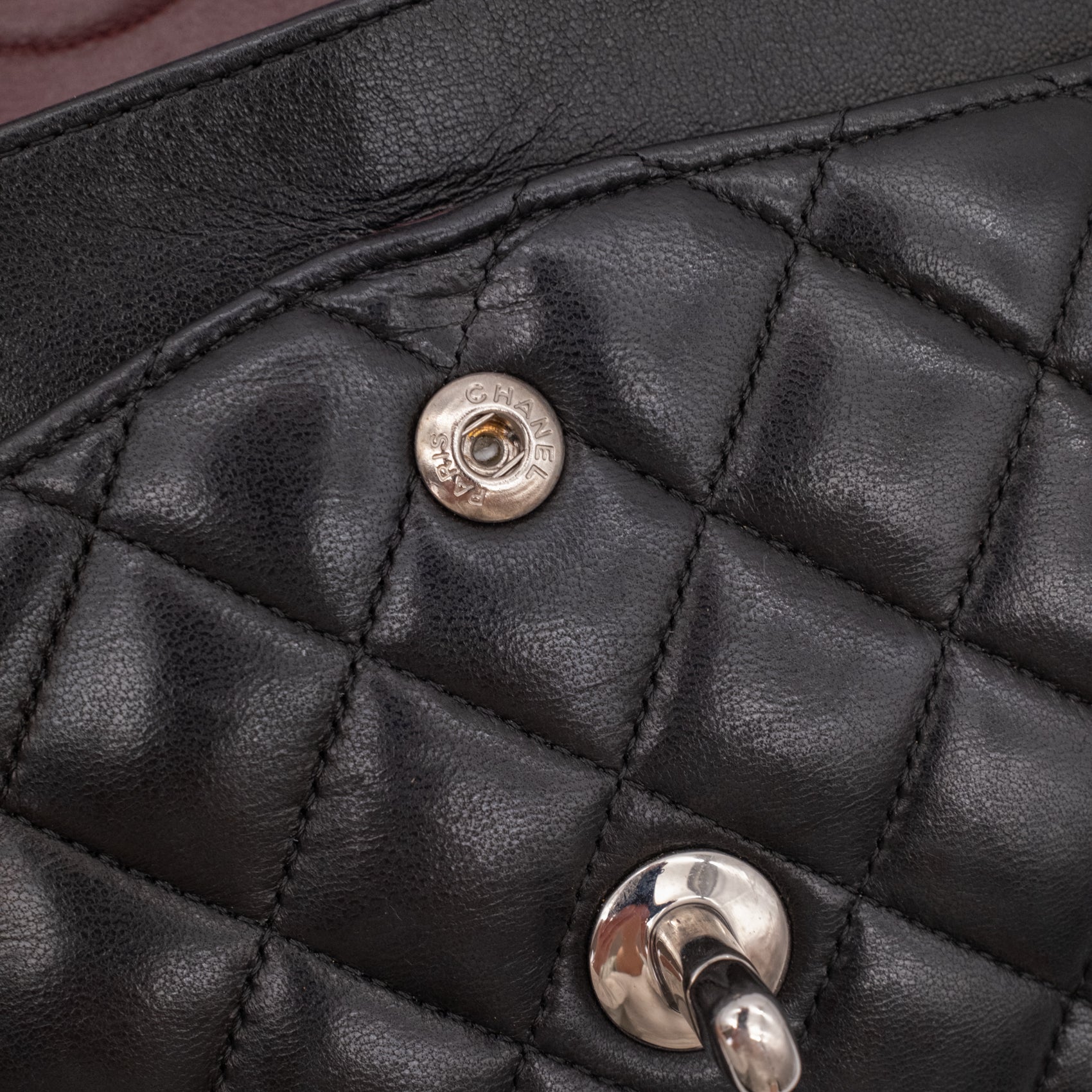 Chanel Classic Timeless Double Flap Bag Medium Lammleder Schwarz PHW