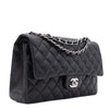 Chanel Classic Timeless Double Flap Bag Medium Lammleder Schwarz PHW