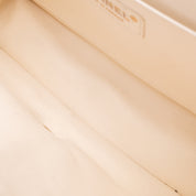 Chanel Classic Timeless Double Flap Bag in Medium Größe aus schwarze weissem Wolle Jersey Material mit goldener Hardware