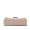 Vintage Chanel Classic Timeless Double Flap Bag in Small Größe aus beigem Leinen Canvas Material mit goldener Hardware