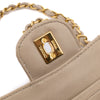 Vintage Chanel Classic Timeless Double Flap Bag in Small Größe aus beigem Leinen Canvas Material mit goldener Hardware