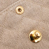 Vintage Chanel Classic Timeless Double Flap Bag in Small Größe aus beigem Leinen Canvas Material mit goldener Hardware