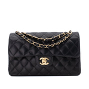 Chanel Classic Double Flap Small Lammleder Schwarz GHW
