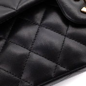 Chanel Classic Double Flap Small Lammleder Schwarz GHW