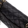 Chanel Classic Double Flap Small Lammleder Schwarz GHW