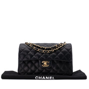 Chanel Classic Double Flap Small Lammleder Schwarz GHW