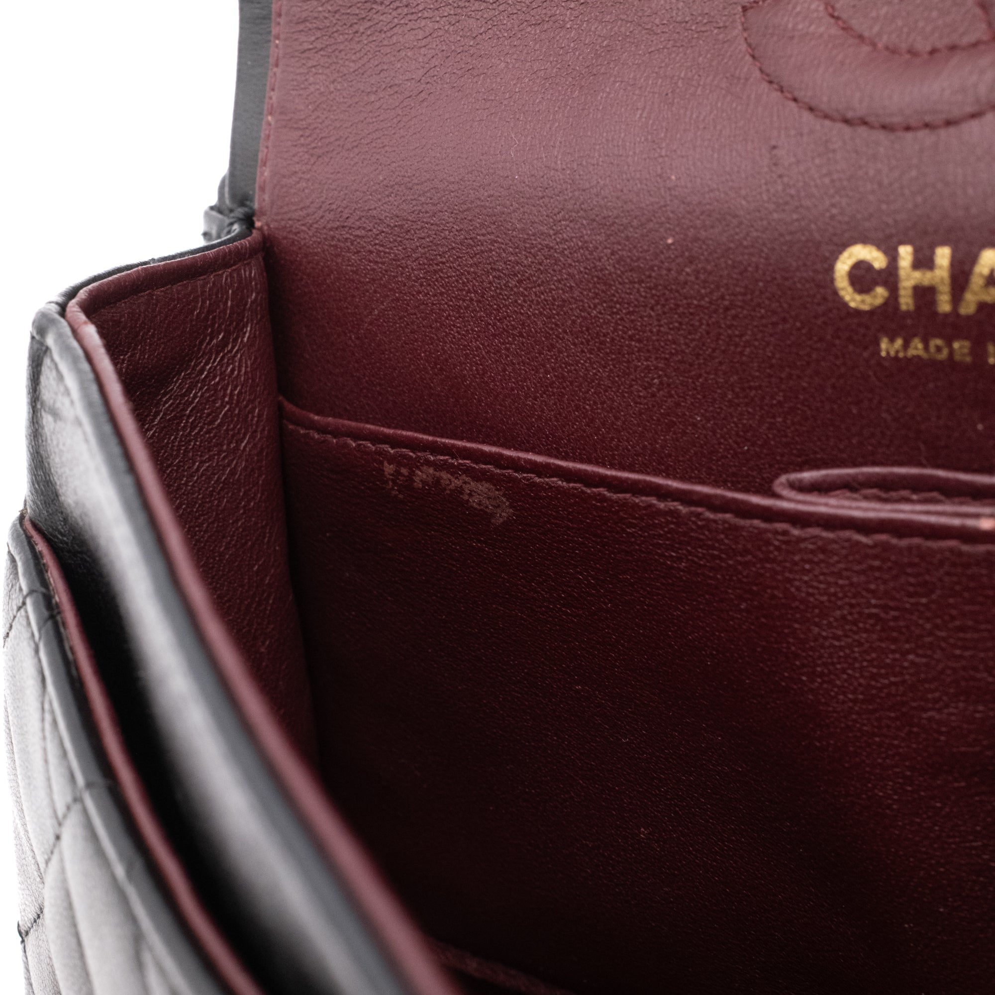 Chanel Classic Double Flap Small Lammleder Schwarz GHW