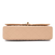 Chanel Classic Double Flap Medium Caviarleder Beige Clair GHW