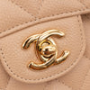 Chanel Classic Double Flap Medium Caviarleder Beige Clair GHW