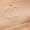Chanel Classic Double Flap Medium Caviarleder Beige Clair GHW