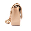 Chanel Classic Double Flap Medium Caviarleder Beige Clair GHW