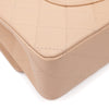 Chanel Double Flap Bag Medium Caviarleder Beige GHW