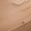 Chanel Double Flap Bag Medium Caviarleder Beige GHW