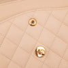 Chanel Double Flap Bag Medium Caviarleder Beige GHW