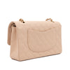 Chanel Double Flap Bag Medium Caviarleder Beige GHW