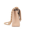 Chanel Double Flap Bag Medium Caviarleder Beige GHW