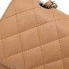 Chanel Classic Double Flap Medium Caviarleder Karamell Beige SHW
