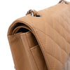 Chanel Classic Double Flap Medium Caviarleder Karamell Beige SHW