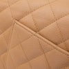 Chanel Classic Double Flap Medium Caviarleder Karamell Beige SHW