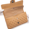 Chanel Classic Double Flap Medium Caviarleder Karamell Beige SHW