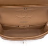 Chanel Classic Double Flap Medium Caviarleder Karamell Beige SHW