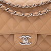 Chanel Classic Double Flap Medium Caviarleder Karamell Beige SHW