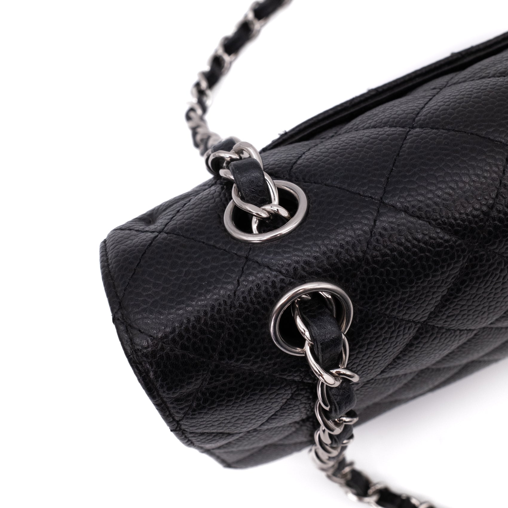 Chanel Classic Double Flap Medium Caviarleder Schwarz SHW