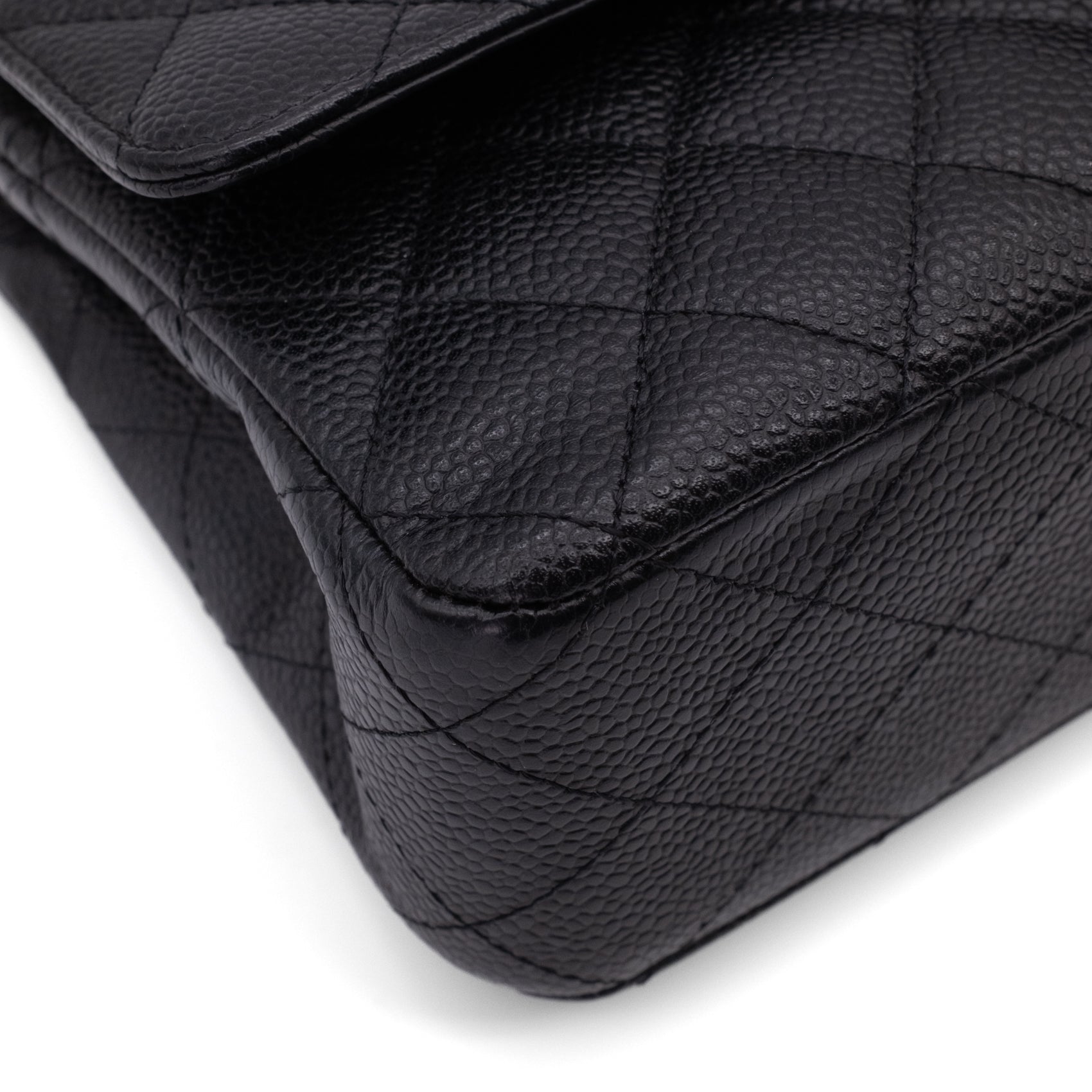Chanel Classic Double Flap Medium Caviarleder Schwarz SHW