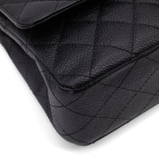 Chanel Classic Double Flap Medium Caviarleder Schwarz SHW