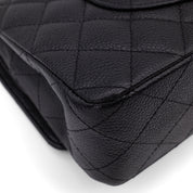 Chanel Classic Double Flap Medium Caviarleder Schwarz SHW