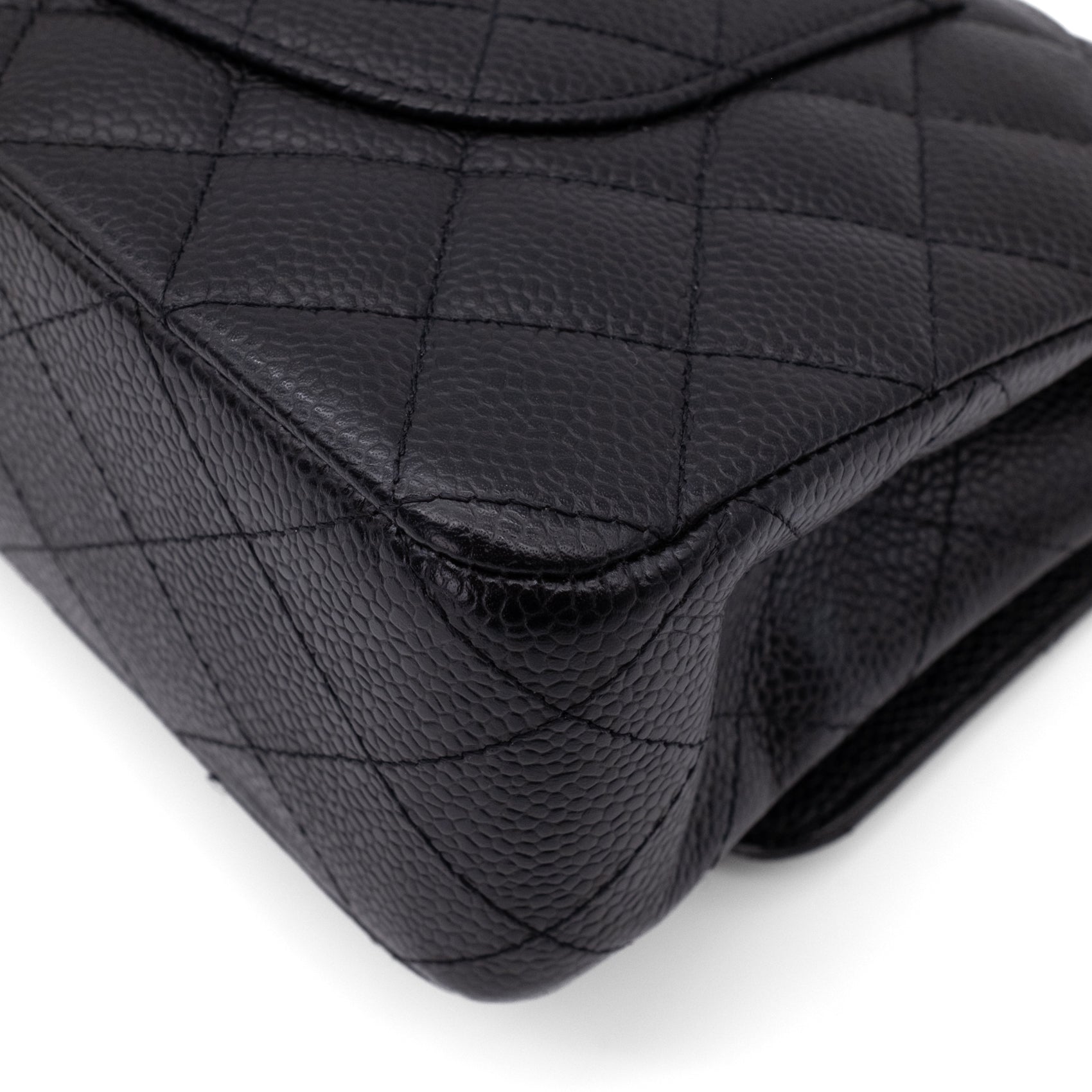 Chanel Classic Double Flap Medium Caviarleder Schwarz SHW