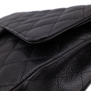 Chanel Classic Double Flap Medium Caviarleder Schwarz SHW