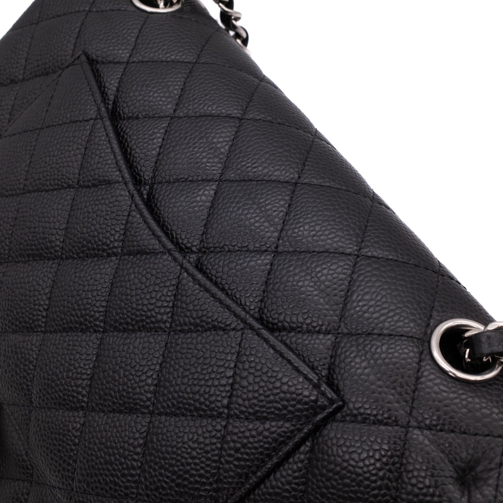 Chanel Classic Double Flap Medium Caviarleder Schwarz SHW