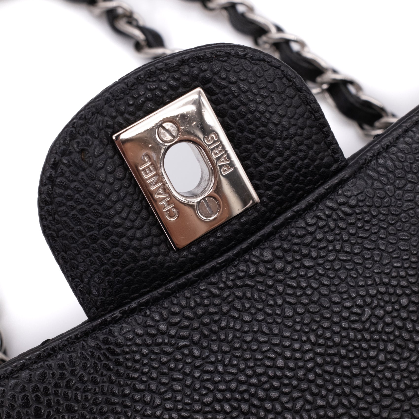 Chanel Classic Double Flap Medium Caviarleder Schwarz SHW