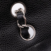 Chanel Classic Double Flap Medium Caviarleder Schwarz SHW