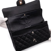 Chanel Classic Double Flap Medium Caviarleder Schwarz SHW