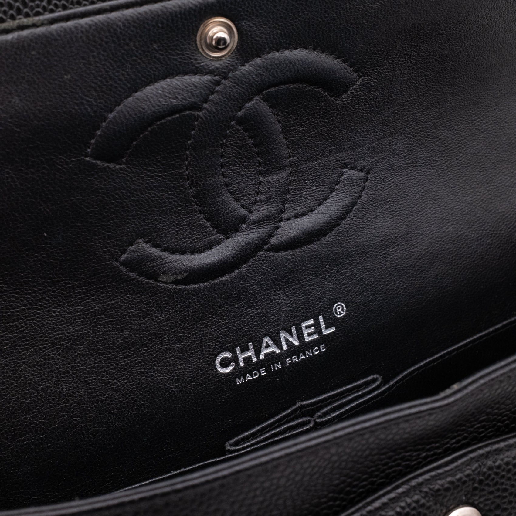 Chanel Classic Double Flap Medium Caviarleder Schwarz SHW