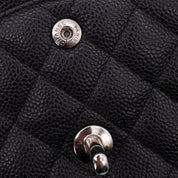 Chanel Classic Double Flap Medium Caviarleder Schwarz SHW