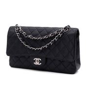 Chanel Classic Double Flap Medium Caviarleder Schwarz SHW