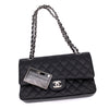 Chanel Classic Double Flap Medium Caviarleder Schwarz SHW