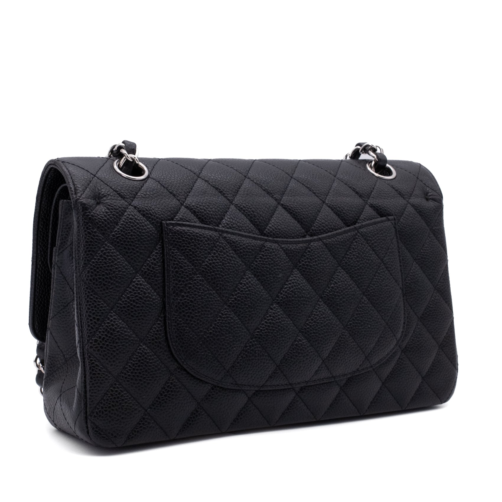Chanel Classic Double Flap Medium Caviarleder Schwarz SHW